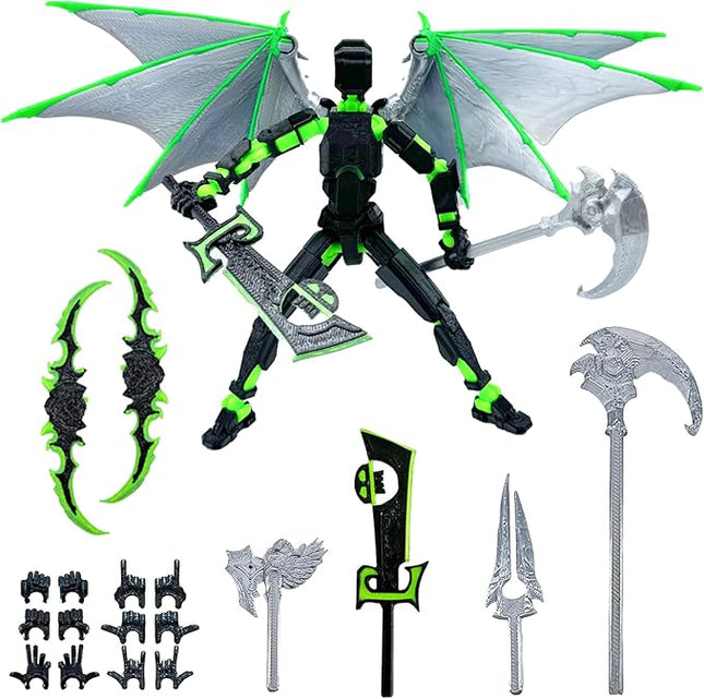 T13 Action Figure Set (Assembly Completed) - Titan 13 Robot Movable, 3D Printed Articulated, Full Body Mechanical Doll - Christmas Birthday Gift for Kids Adult