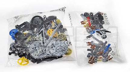 100+PCS Technic Gears & Axles Compatible with Lego Technic Sets - Gears, Rack, Pins, Axles, Differential for Car Building Brick Accessories - Random Color