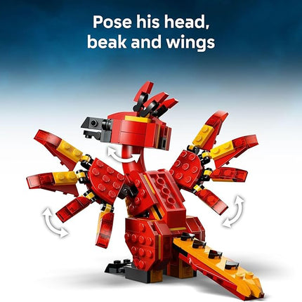 LEGO Harry Potter Fawkes: Dumbledore’s Phoenix Kids Toy - Building and Learning Toy for Pretend Play - Harry Potter Collectible for Boys and Girls, Ages 8+ - Gift Idea for Birthdays - 76448