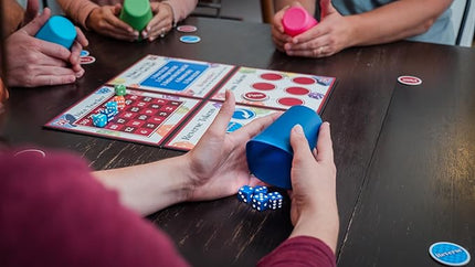 That's Spot On! Best Bluffing Strategy Game - Board, 6 Cups, 12 Tokens, 30 Dice – 2 to 6 Players, Ages 12+, Family Fun or Game Nights with Friends