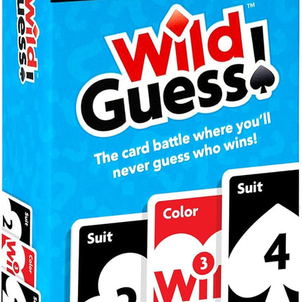 Wild Guess! – The Fast-Paced, Unpredictable, Insanely Competitive Card Game for 2 to 4 Players – Great Travel Game for Friends and Family