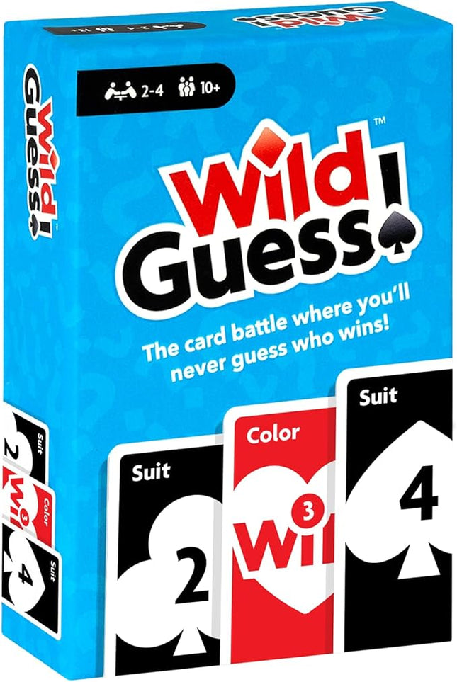 Wild Guess! – The Fast-Paced, Unpredictable, Insanely Competitive Card Game for 2 to 4 Players – Great Travel Game for Friends and Family