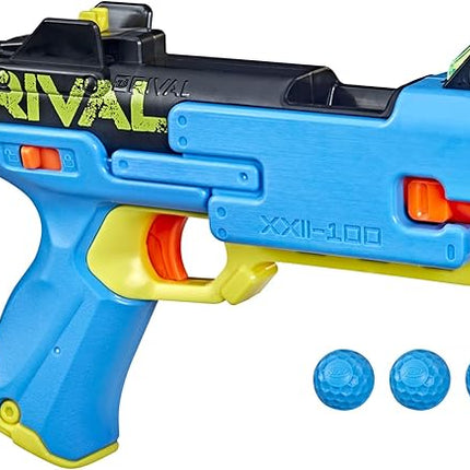 Nerf Rival Fate XXII-100 Blaster, Most Accurate Rival System, Adjustable Rear Sight, Breech Load, Includes 3 Rival Accu-Rounds