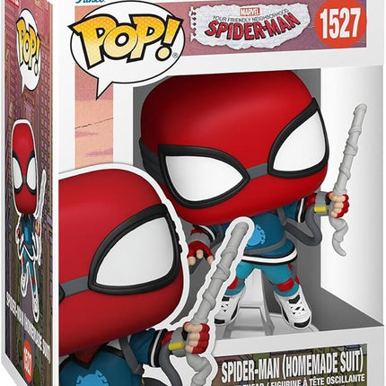 Funko Pop! Marvel: Friendly Neighborhood Spider-Man - Spider-Man (Homemade Suit) - Collectable Vinyl Figure - Gift Idea - Official Merchandise - Toys for Kids & Adults - Cartoons Fans