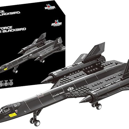 Apostrophe Games SR 71 Blackbird Jet Building Block Set - 184 Pieces - for Kids and Adults - Fits All Building Bricks