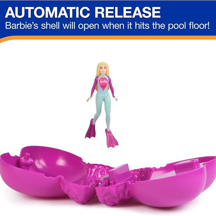 SwimWays Barbie Dive N’ Surprise, Swimming Pool Accessories & Kids Pool Toys, Pool Party Supplies, Barbie Toys for Kids Ages 5 & Up