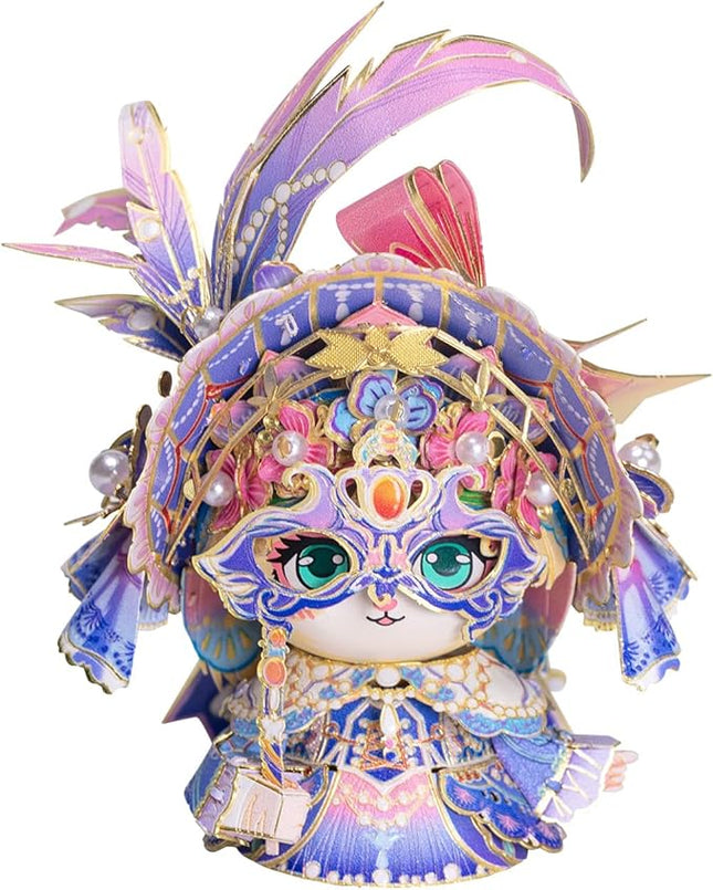 MU 3D Metal Puzzle for Adult Romeo and Juliet Masque Cat Figures Model Assembling, Metal Model Kits Miniature Building, Brain Teaser Love Gift Home Decor