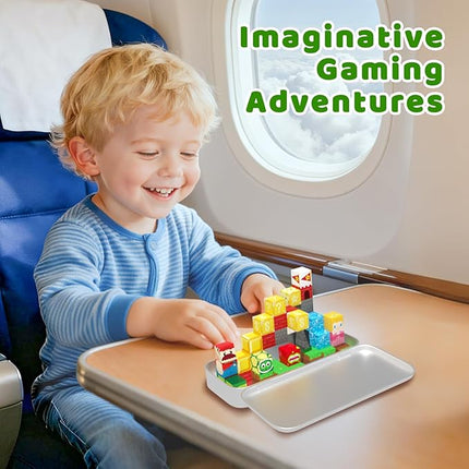 Mini Magnetic Blocks, 35PCS Travel Magnetic Building Cubes with Metal Storage Box, Portable Magnetic Toys Set for Boys & Girls 3-5, Birthday