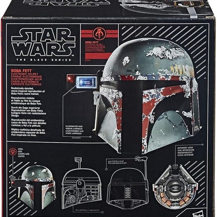 Star Wars The Black Series Boba Fett Premium Electronic Helmet, The Empire Strikes Back Full-Scale Roleplay Collectible