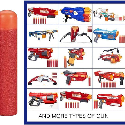 120 PCS Mega Dart Refill Pack 9.5cm Red Premium Refill Bullets for N-Strike Mega Series Blasters