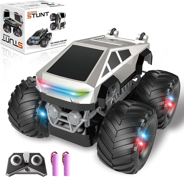 Remote Control Car, 4WD 25 KPH High Speed All Terrain RC Truck, 2.4GHz Remote Control Pick-up Truck with 2 Rechargeable Batteries, 1:24 Scale Hobby Monster Car Toys for 6+ Years