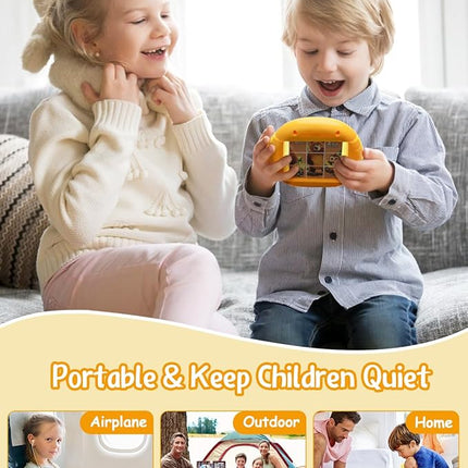 Rotating 3D Puzzle for Kids 3 4 5 6 7 Year Old, 4 Puzzles in 1, Handheld Game Fidget Toys for Travel, Cars & Plane, Fine Motor Skills Developing (Zoo Animal Squad)