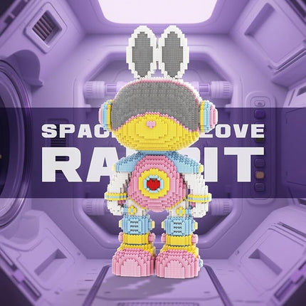 DAHONPA Space Love Rabbit Micro Building Blocks Set, Decoration Toy 8800 Pieces, Gift for Adults and Kids