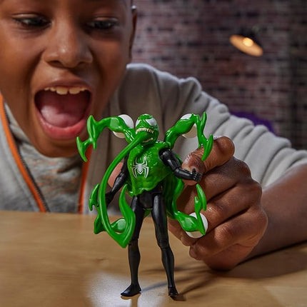 Spider-Man Marvel VenomVersus Epic World of Action Miles Morales Deluxe Figure with Accessories, 4-Inch Super Hero Toys for Kids Ages 4+