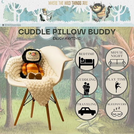 Franco Where The Wild Things are Kids Bedding Super Soft Plush Cuddle Pillow Buddy, (Officially Licensed Product)