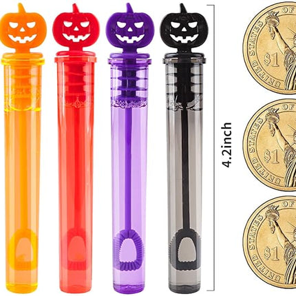 80PCS Halloween Party Favor, Bubble Wands for Kids, Trick or Treat Toys, Goodies Bag Fillers, Pinata Fillers, Mini Bubble Wands for Party