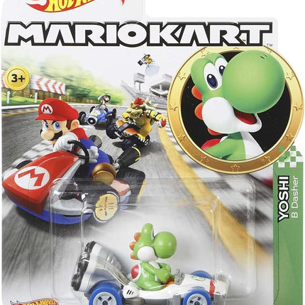 Hot Wheels Mario Kart Collection of 1:64 Scale Die-Cast Replica Vehicles, Toy Collectibles
