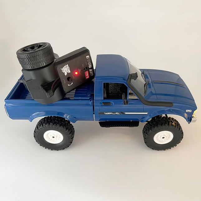 RC Crawler WPL C24 RC Rock Crawler RC Truck 4x4 Off Road RTR, 1/16 Scale Remote Control Truck All Terrain 2.4 Ghz with Proportional Steering LED Lights Hobby Toys Adult