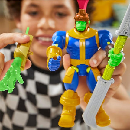 Avengers Marvel MixMashers Thanos Custom Mix-and-Match Deluxe Action Figure & Accessories, 5-Inch-Scale Super Hero Toys for Kids Ages 4+