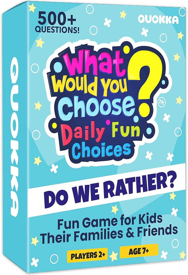 QUOKKA Fun Card Game for Teens, Kids & Adults – Fun Party & Family Board Game | What Would You Chose Challenges | 500+ Hilarious Icebreaker Questions for Friends, Family Nights, Travel & Sleepovers