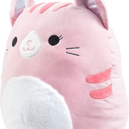 Squishmallow Large 16" Laura The Pink Cat - Officially Licensed Kellytoy Plush - Collectible Soft & Squishy Large Kitty Stuffed Animal Toy - Add to Your Squad - Gift for Kids, Girls & Boys - 16 Inch