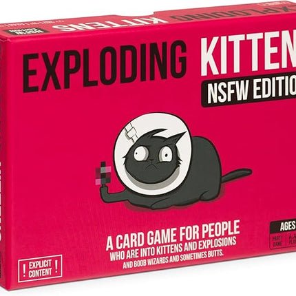 Exploding Kittens NSFW Edition 2-5 Players - Ages 17+ - 15 Minutes to Play - Party & Family Card Game for Adults