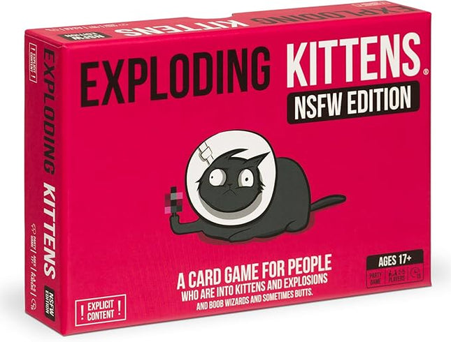 Exploding Kittens NSFW Edition 2-5 Players - Ages 17+ - 15 Minutes to Play - Party & Family Card Game for Adults