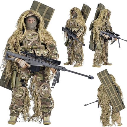 YEIBOBO ! Highly Detail Special Forces 12inch Action Figure SWAT Team (Sniper - All Terrain)