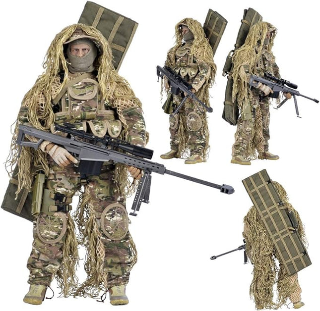 YEIBOBO ! Highly Detail Special Forces 12inch Action Figure SWAT Team (Sniper - All Terrain)