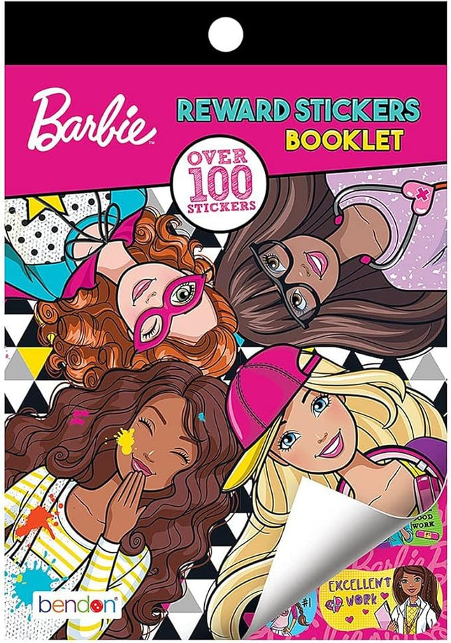 Barbie Sticker Pad | Barbie Rewards Stickers Activity Book 100 Stickers | Rewards Booklet Sticker Pad 100 Count