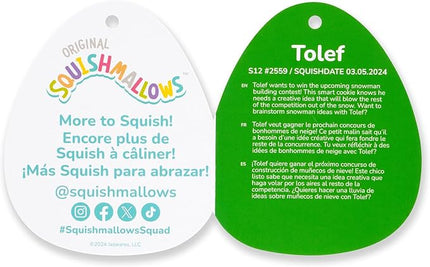 Squishmallows Original 12-Inch Tolef Cookie Bear - Official Jazwares Plush (Medium-Sized)