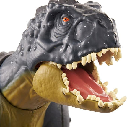Mattel Jurassic World Toys Slash ‘N Battle Scorpios Rex Action & Sound Dinosaur Figure Camp Cretaceous with Movable Joints, Slashing & Tail Whip Motions & Roar Sound, Kids Gift Ages 4 Years & Up