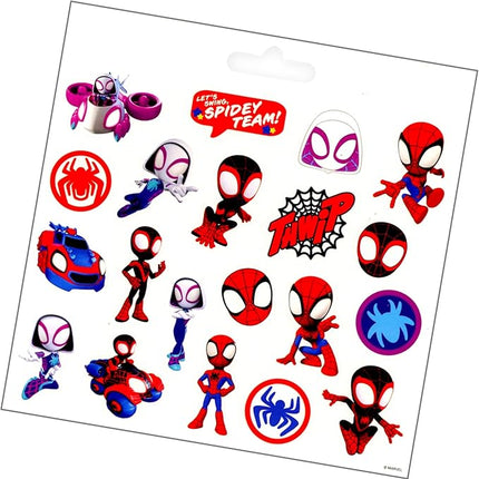 Spidey Stickers Party Favors Set Includes Spidey Party Sticker Sheets, Superhero Postcard Craft