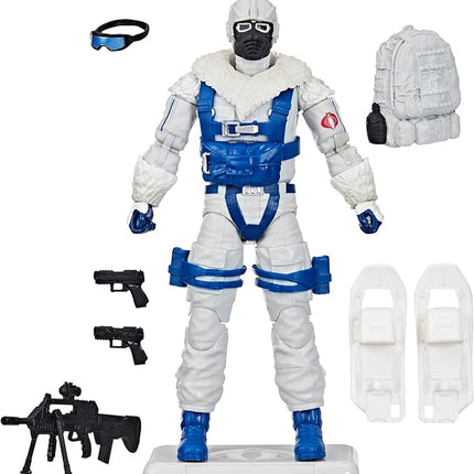 G.I. Joe Classified Series Retro Cardback Snow Serpent, Collectible 6 Inch Action Figure with 8 Accessories