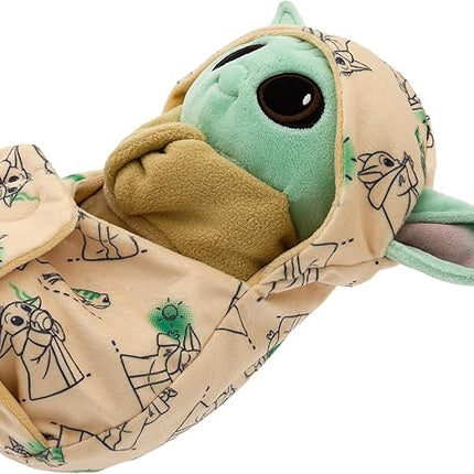 Disney Store Unisex-Children Babies Collection: Grogu Plush in Swaddle with Detailed Plush Features - Official Soft Toy - Stuffed Animals for Babies - Perfect for Fans & Kids
