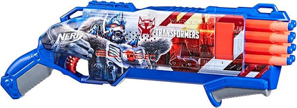 Nerf Transformers Optimus Primal Dart Blaster, 16 Nerf Elite Darts, Gifts for 8 Year Old Boys & Girls & Up