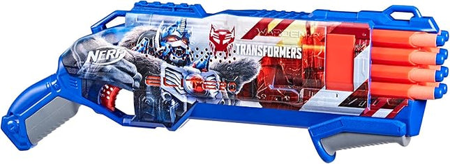 Nerf Transformers Optimus Primal Dart Blaster, 16 Nerf Elite Darts, Gifts for 8 Year Old Boys & Girls & Up