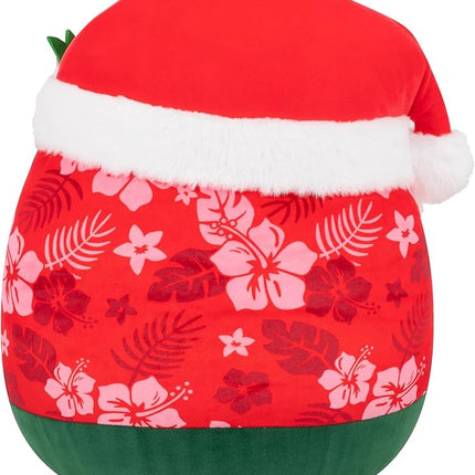 Squishmallows Original 14in Nick The Santa Claus in Red Hawaiian Shirt – Official Jazwares Holiday Plush (Large)
