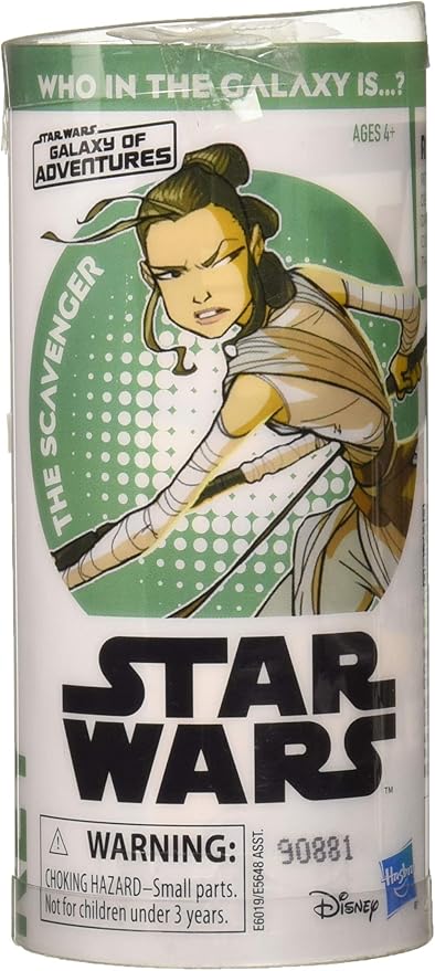 STAR WARS Galaxy of Adventures Rey 3.75-Inch-Scale Figure Toy and Mini Comic