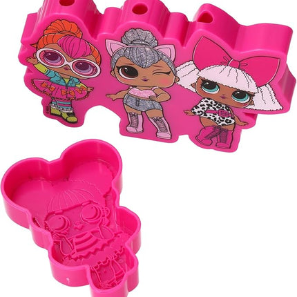 DecoSet® L.O.L. Surprise! Cake Decoration, 4 Piece Cake Topper Set With Cookie Cutter & Sprinkle Shaker! L.O.L. Surprise! Let's Be Friends, For Birthday Party & Celebrations