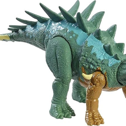 Jurassic World Toys Fierce Force Chialingosaurus Dinosaur Action Figure Movable Joints, Realistic Sculpting & Single Strike Feature, Kids Gift Ages 3 Years & Older