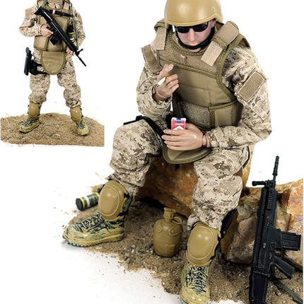12 Inch Action Figures Military Set, 1/6 Scale Action Figures Set with Weapons and Accessories