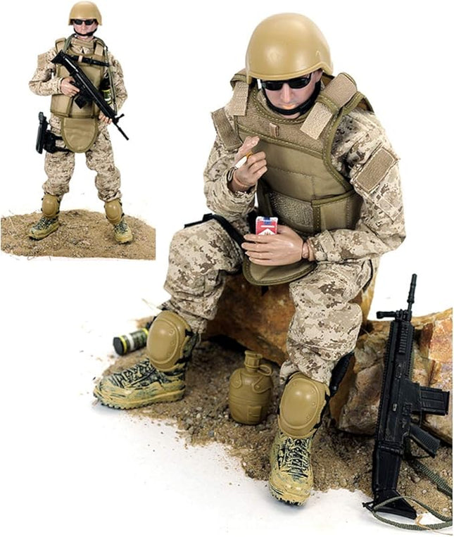 12 Inch Action Figures Military Set, 1/6 Scale Action Figures Set with Weapons and Accessories