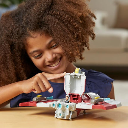 STAR WARS Mission Fleet T-6 Jedi Shuttle, 2.5-Inch Scale Ahsoka Action Figure Set, Ships, Toys for 4 Year Old Boys & Girls