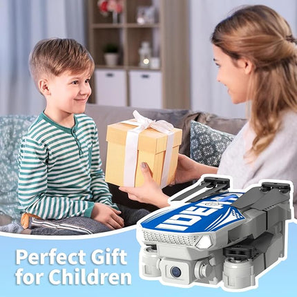 LE-IDEA Foldable Drone with Camera 1080P for Adults, IDEA12 Drones with Altitude Hold, Headless Mode, Optical Flow Positioning, Trajectory Flight, 3 Speed Modes, RC Quadcopter for Beginners (Blue)