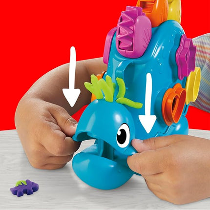 Play-Doh Shapes & Colors Dino Starter Set, Tactile Sensory Play Dinosaur Toys for Kids, 11 Accessories, Back to School Gifts, Ages 2+