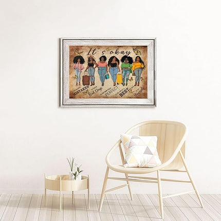 African American Jigsaw Puzzles 1000 Pieces for Adults, Black Woman with Self-Love Affirmations, Empowering Wooden Puzzle for Stress Relief & Home Decor