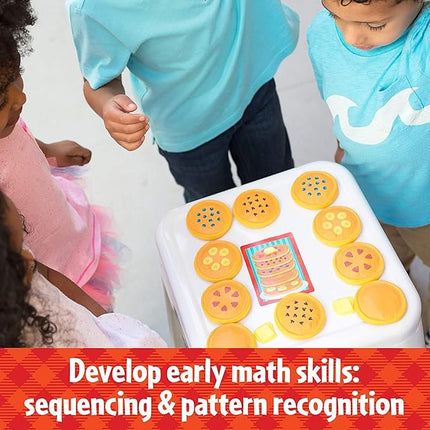 Educational Insights Pancake Pile-Up, Sequence Relay Board Game for Preschoolers, For 2-4 Players, Easter Basket Stuffers for Kids, Gift for Kids Ages 4+