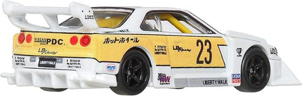 Hot Wheels Premium Car Culture Collectible Toy Car, 1:64 Scale Die-Cast LB-ER34 Super Silhouette Nissan Skyline, Silhouettes Vehicle with Real Riders Tires