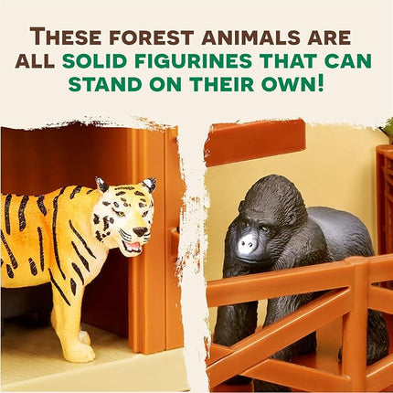 Terra by Battat – Realistic Jungle Animal Figurines, Plastic Lion, Tiger & Gorilla Toys – Collectible Animal Toys for Kids & Toddlers, Pretend Play, Educational Toy 3+ Years